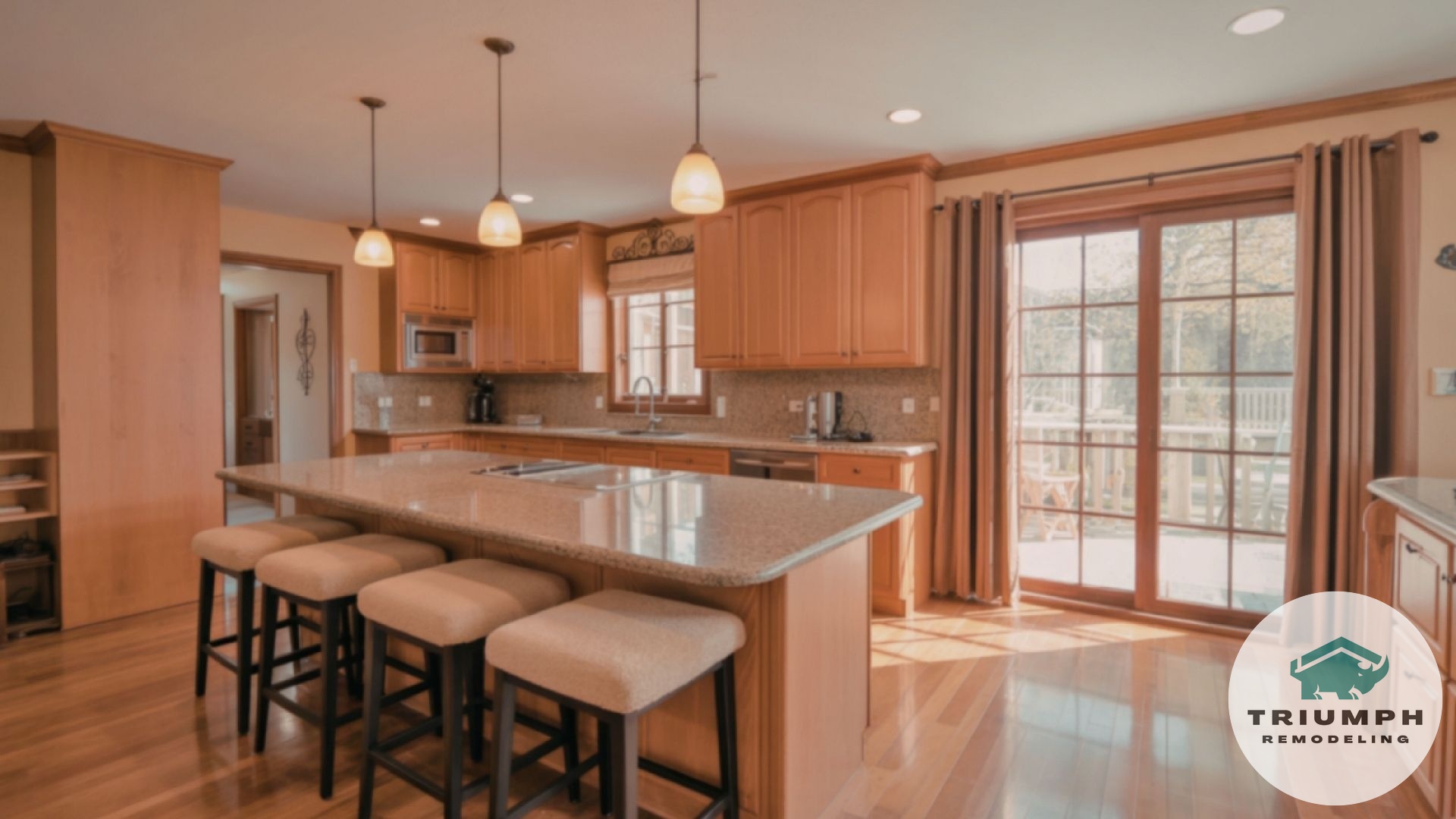Maximizing "Work-from-Home" space in your kitchen island design.